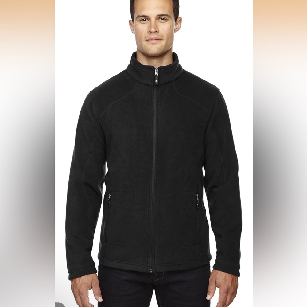 North End Men's Zipper Fleece Polyester Jacket size medium